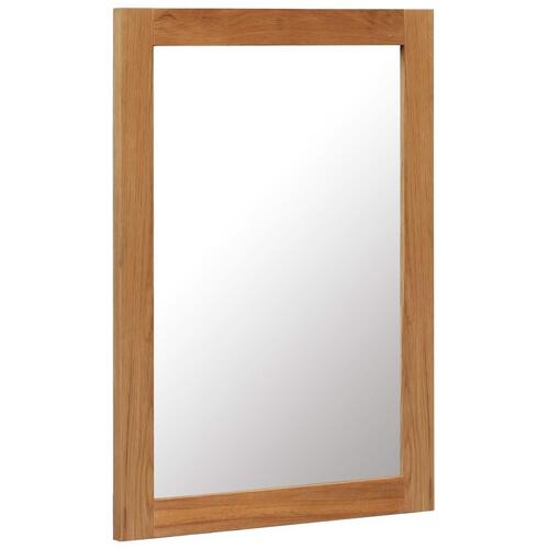 Spejl 50x70 cm massivt egetræ