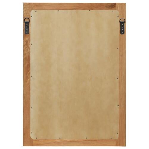 Spejl 50x70 cm massivt egetræ