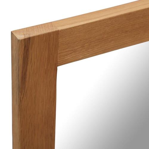 Spejl 50x70 cm massivt egetræ
