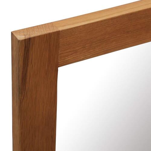 Spejl 60x90 cm massivt egetræ
