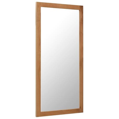 Spejl 60x120 cm massivt egetræ
