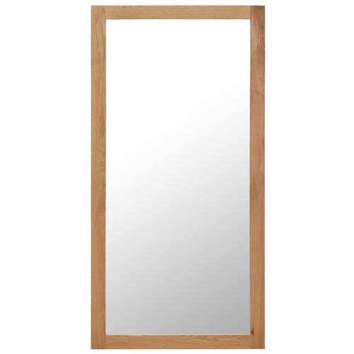Spejl 60x120 cm massivt egetræ