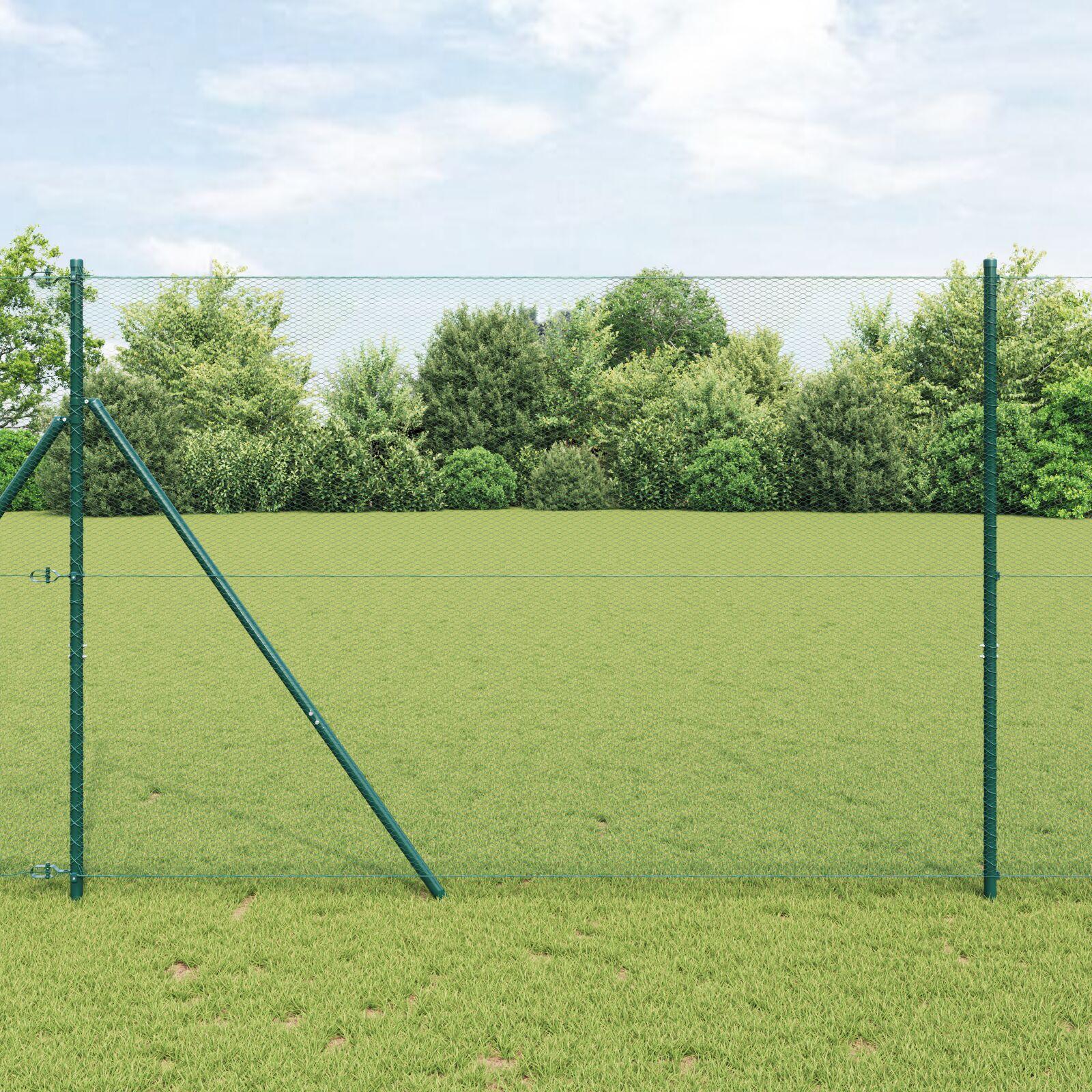 Sekskantet hegn Grøn 1.6 x 100 m Stål