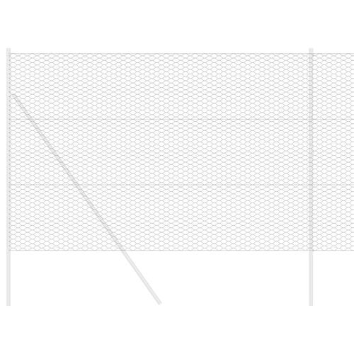 Heksagon Hegn Grå 1.6x50 m Stål