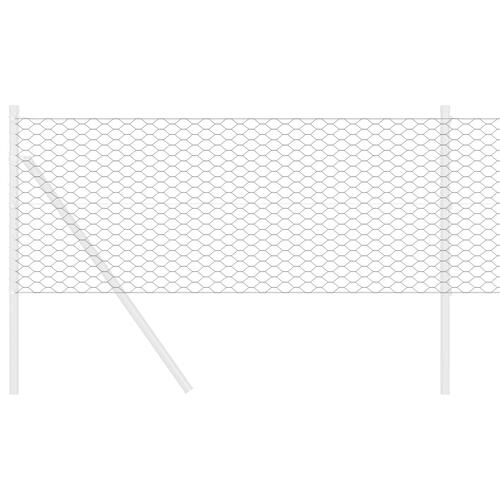 Hexagon Indhegning Grå 0,6x100 m Stål