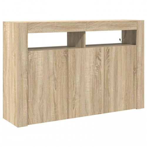Skab Sonoma egetræ MDF 116 x 30 x 75 cm Skab Rektangulært