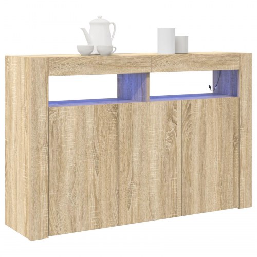 Skab Sonoma egetræ MDF 116 x 30 x 75 cm Skab Rektangulært