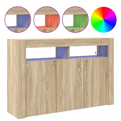 Skab Sonoma egetræ MDF 116 x 30 x 75 cm Skab Rektangulært