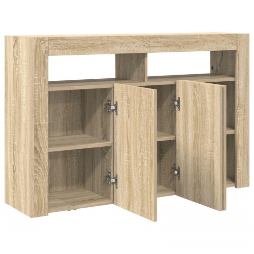 Skab Sonoma egetræ MDF 116 x 30 x 75 cm Skab Rektangulært