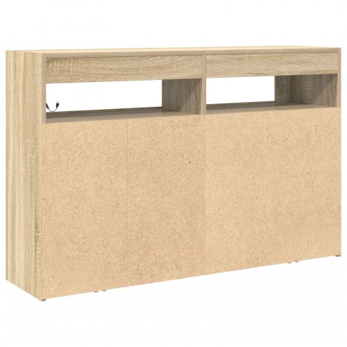 Skab Sonoma egetræ MDF 116 x 30 x 75 cm Skab Rektangulært