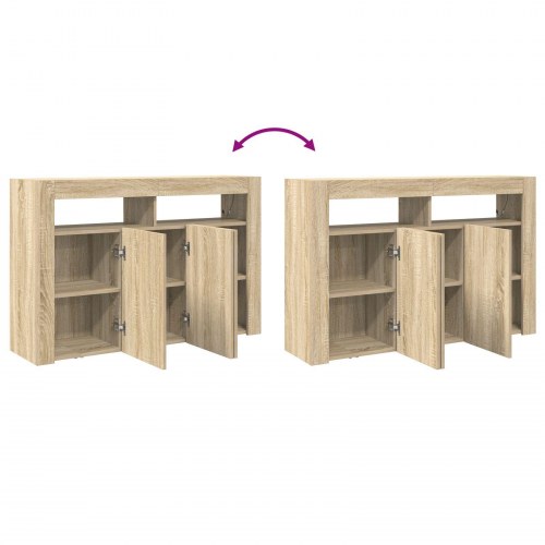 Skab Sonoma egetræ MDF 116 x 30 x 75 cm Skab Rektangulært