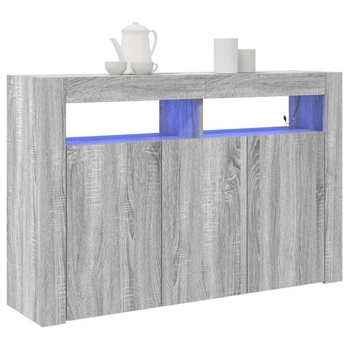 Skab Grå sonoma Ingeniørt træ 116 x 30 x 75 cm Skab