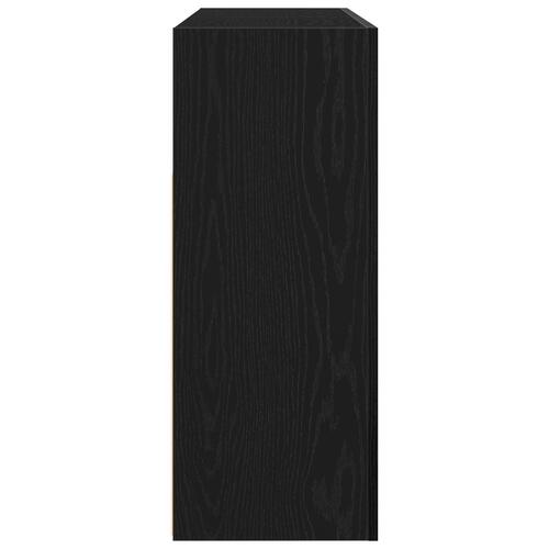 Skænk Sort egetræ Ingeniørtræ 116 x 30 x 75 cm Moderne skænk