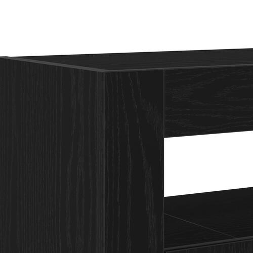 Skænk Sort egetræ Ingeniørtræ 116 x 30 x 75 cm Moderne skænk