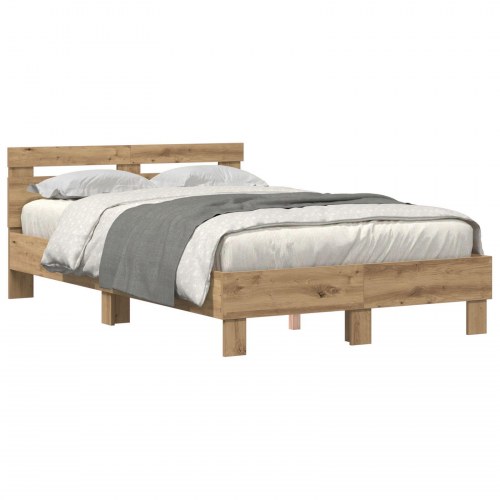 Egetræ sengestel Kunstnerisk egetræ Massivt egetræ 135 x 190 cm