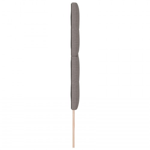 Sengegavl Knappet Tuftet Gråbrun 200 cm Stof