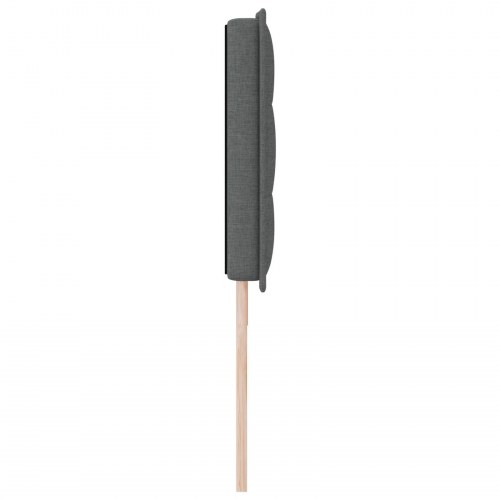 LED Hovedgærde Linjer Design Mørkegrå 90 cm Stof
