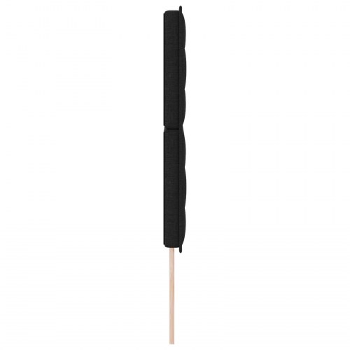 LED Hovedgærde Linjer Design Sort 80 cm Stof