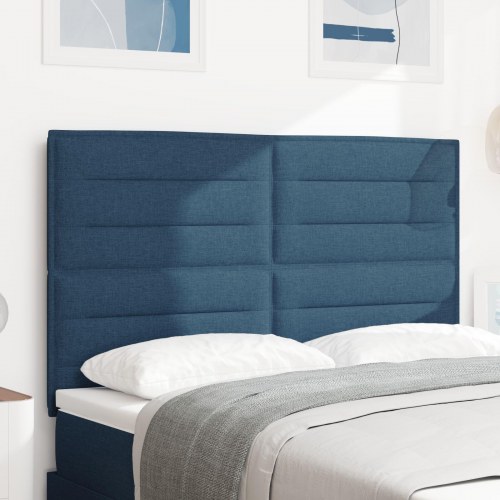 LED Hovedgærde Linje Design Blå 80 cm Stof