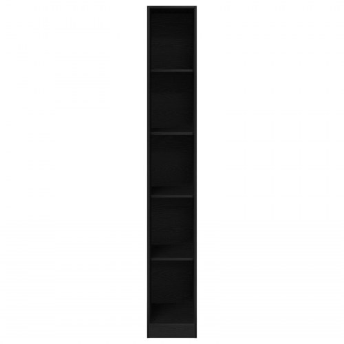 Sort Egetræ Garderobe - 30x50x200 cm, Lavet af konstrueret træ