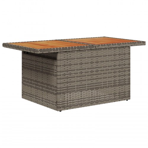 6 Styk Have Sofa Sæt med Puder Grå Poly Rattan