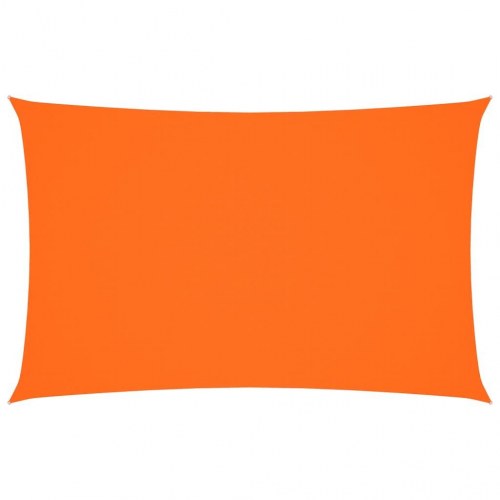 Solsejl 2 × 5 m rektangulært i oxfordstof - orange