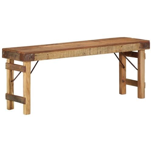 Bænk 110x35x46 cm Massivt Træ Genbrug