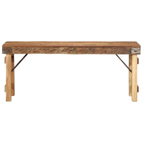 Bænk 110x35x46 cm Massivt Træ Genbrug