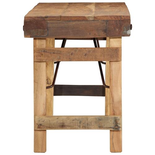 Bænk 110x35x46 cm Massivt Træ Genbrug