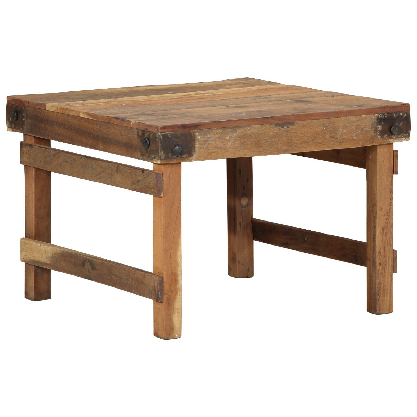 Sofabord 55x60x40 cm Massivt Genbrugt Træ