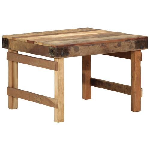 Sofabord 55x60x40 cm Massivt Genbrugt Træ