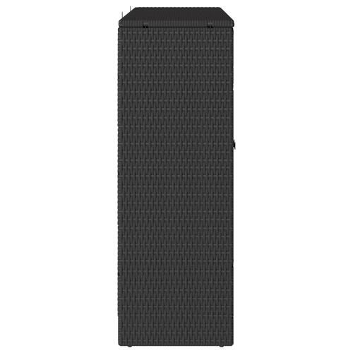 Opbevaringsskab Sort 100x36x102 cm Rattan