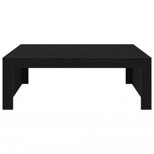 Sort egetræsbord - 100x100x35 cm lavet af konstrueret træ