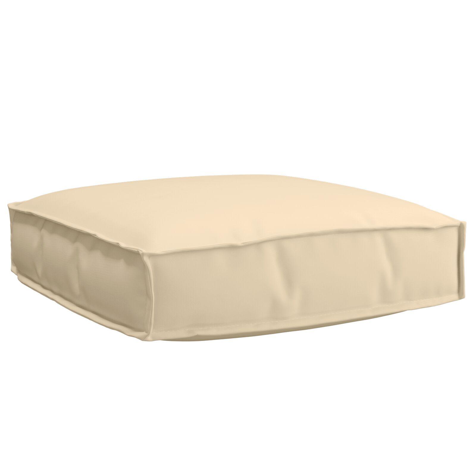Palle Pudesæt 2 stk Beige 60 x 60 x 12 cm Oxford stof