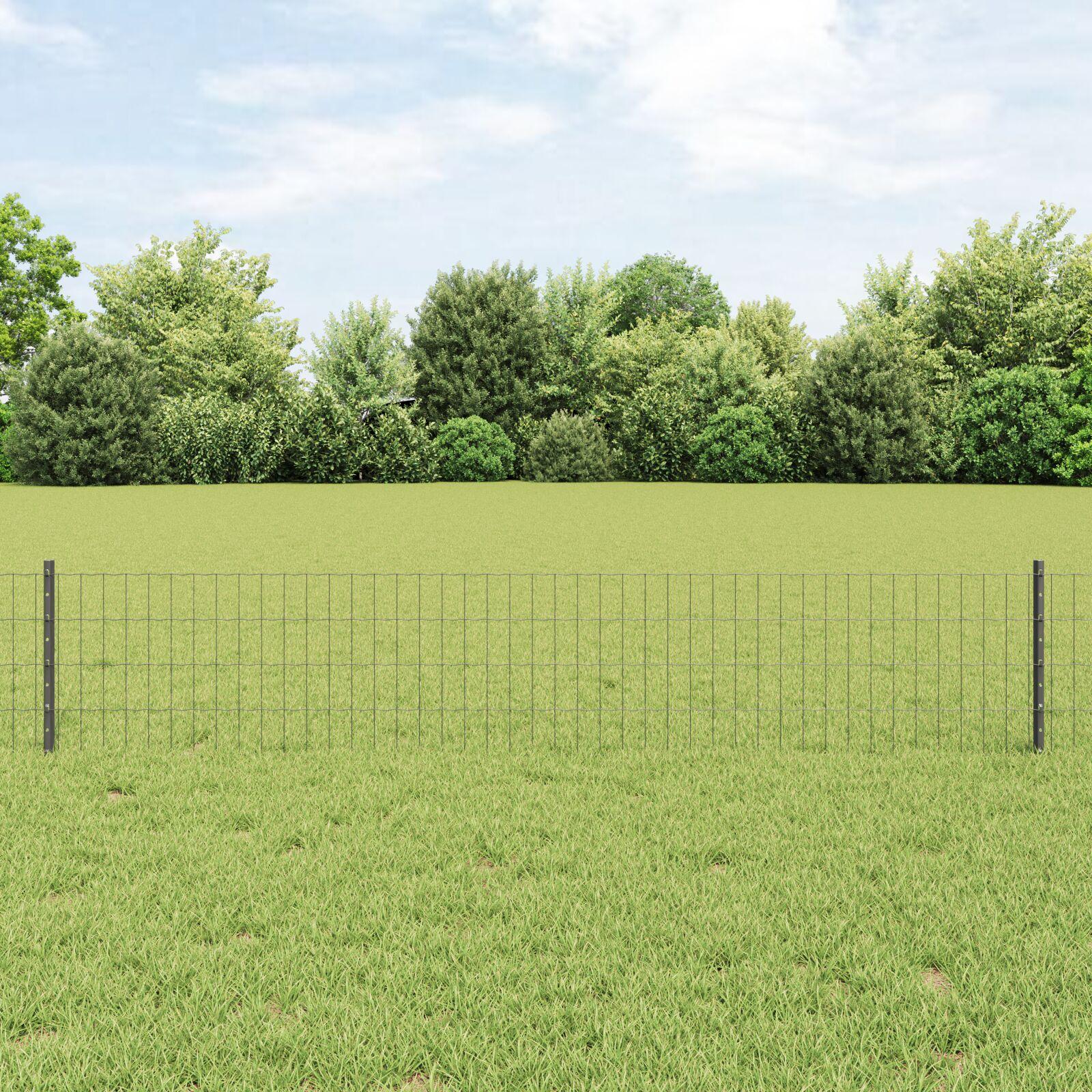 Havehegnsæt Sæt af 2 Grå Metal 10 x 0.4 m Robust Hegn