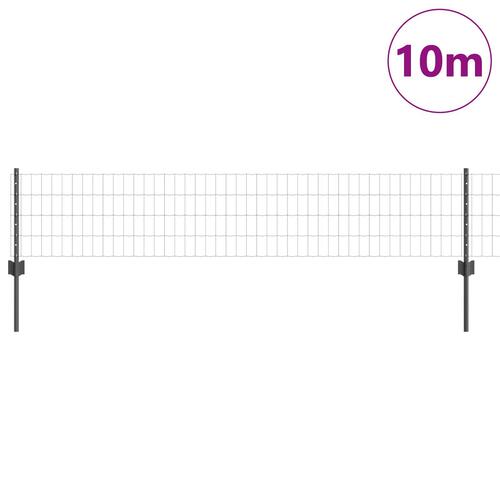 Havehegnsæt Sæt af 2 Grå Metal 10 x 0.4 m Robust Hegn