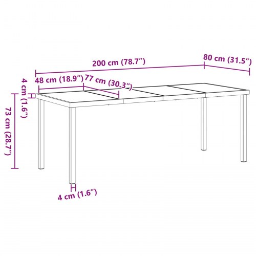 7 Personers Havemødsæt med Puder - Sort Poly Rattan