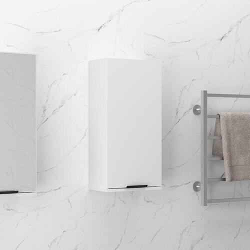 Væghængt badeværelsesskab 32x20x67 cm hvid (OUTLET B)