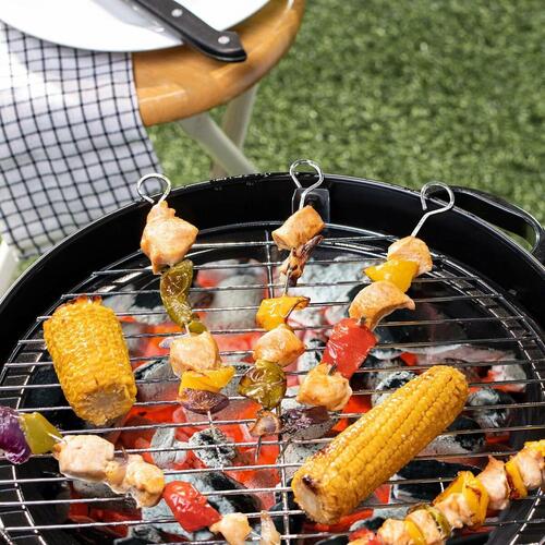 Algon grillspyd i metal 27 cm - sæt med 6 (24 pakker)
