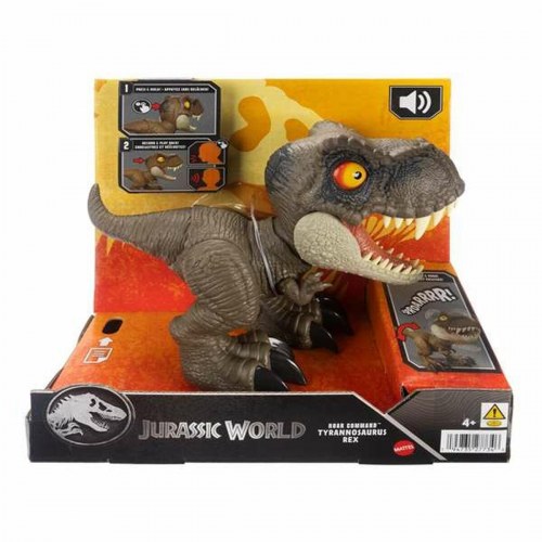 Actionfigur Mattel Jurassic World Roar Command T-Rex - brun, 21,59 × 22,23 × 10,16 cm
