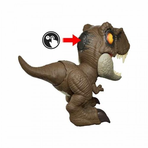 Actionfigur Mattel Jurassic World Roar Command T-Rex - brun, 21,59 × 22,23 × 10,16 cm