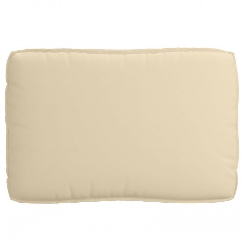 Pallepudesæt Sæt af 2 Beige Polyester Pallepude Rektangulær