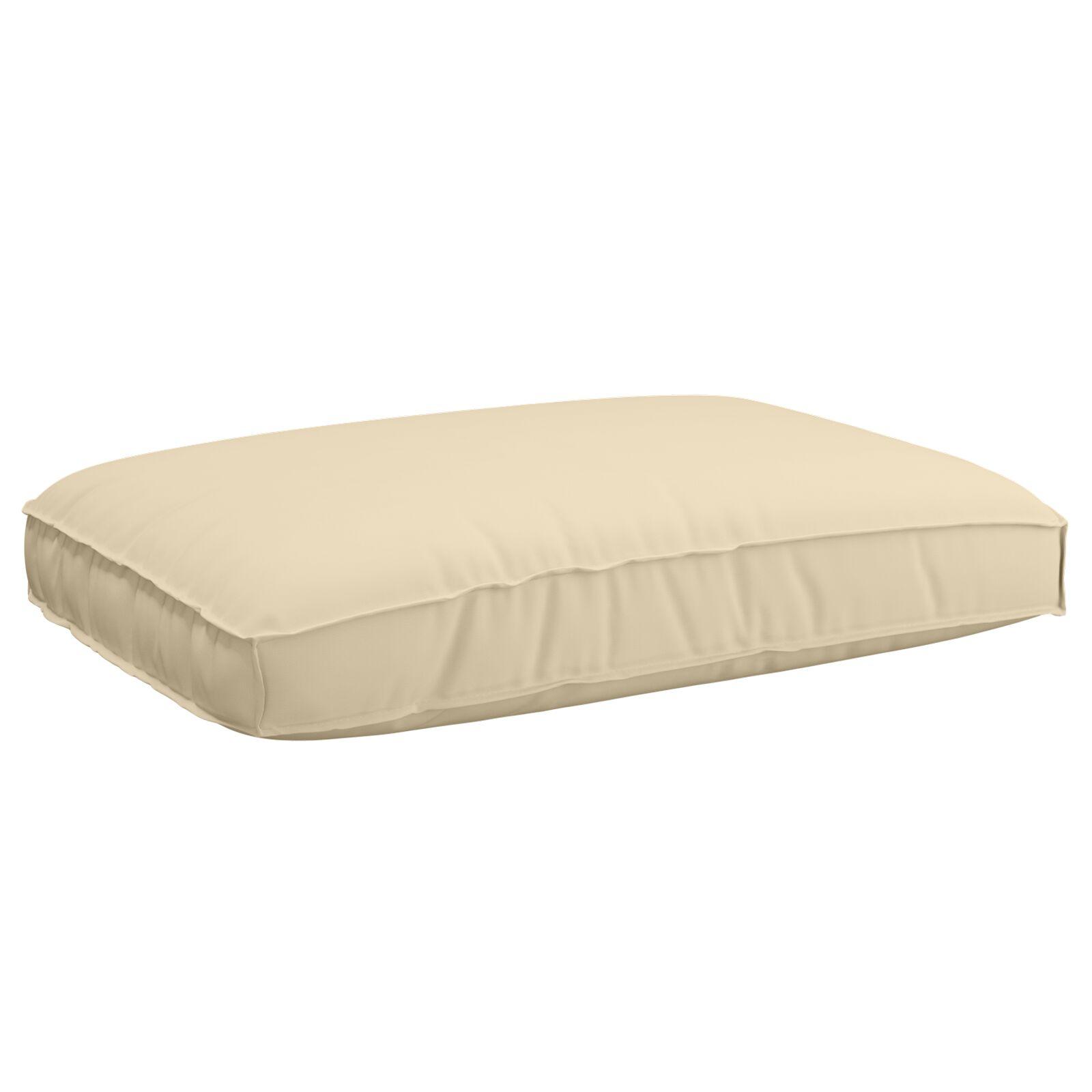 Palle pudesæt 3 stk i beige Oxford stof til terrasse og have