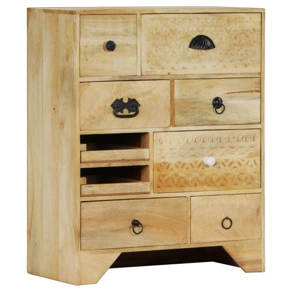 Kommode massivt mangotræ 60 x 30 x 75 cm
