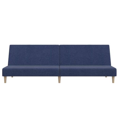 2-personers sovesofa stof blå