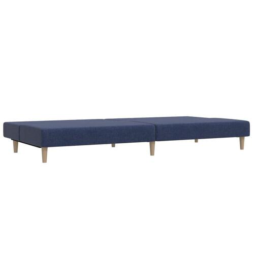 2-personers sovesofa stof blå