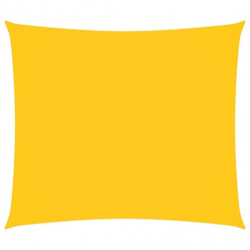 Solsejl 2,5 × 3 m rektangulær - oxfordstof, gul