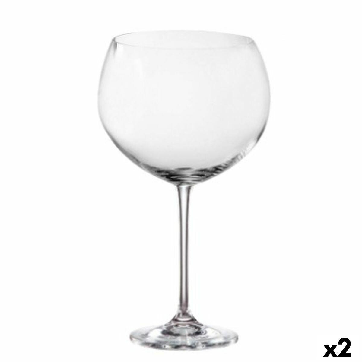 Sæt med glas til Gin Tonic Bohemia Crystal Enebro 850 ml 4 Dele (2 enheder) (4 enheder)