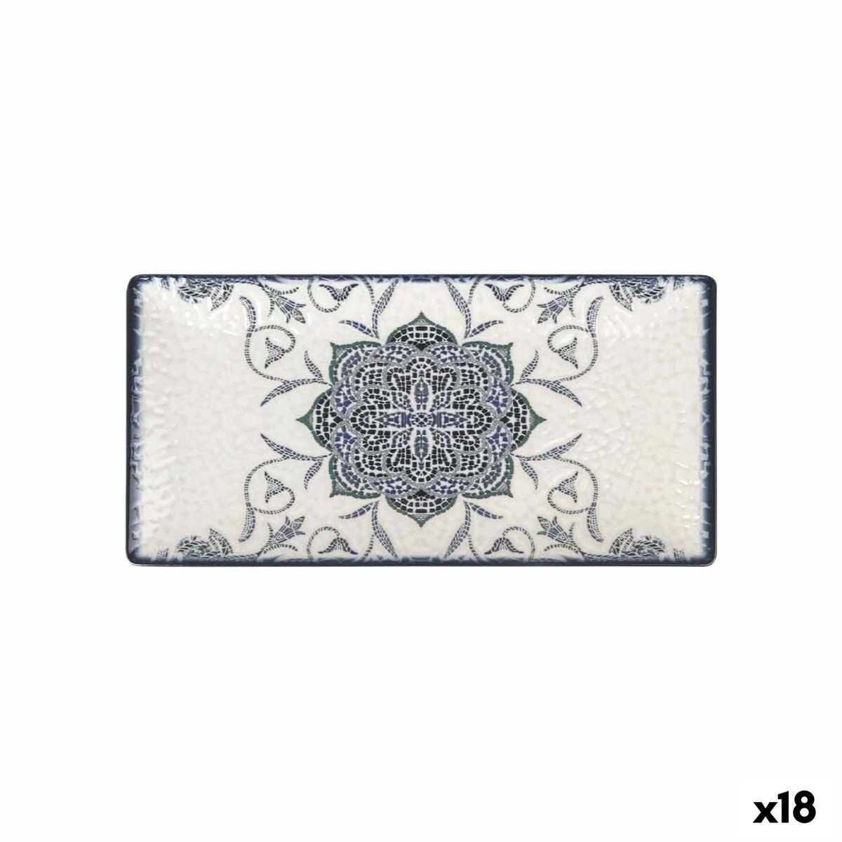 Fad La Mediterránea Rosetta Rektangulær 30 x 15 x 2 cm (18 enheder)