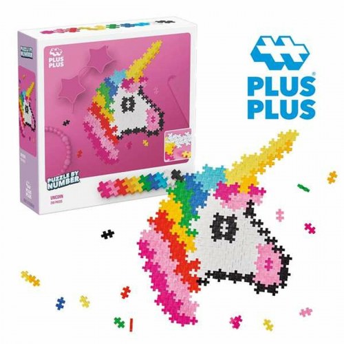 Puslespil til børn Lúdilo Plus Plus Unicorn - 250 dele